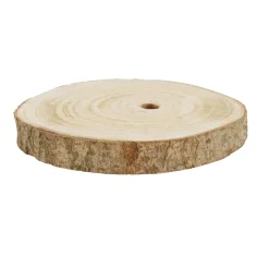 Natural Collections Kerstdecoratie|Woondecoratie>Schijf paulownia rond 20 cm