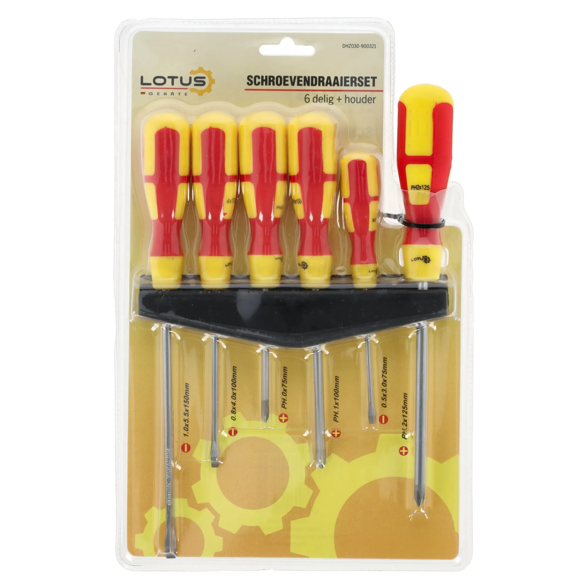 Lotus Handgereedschap>Schroevendraaierset 6-delig met houder