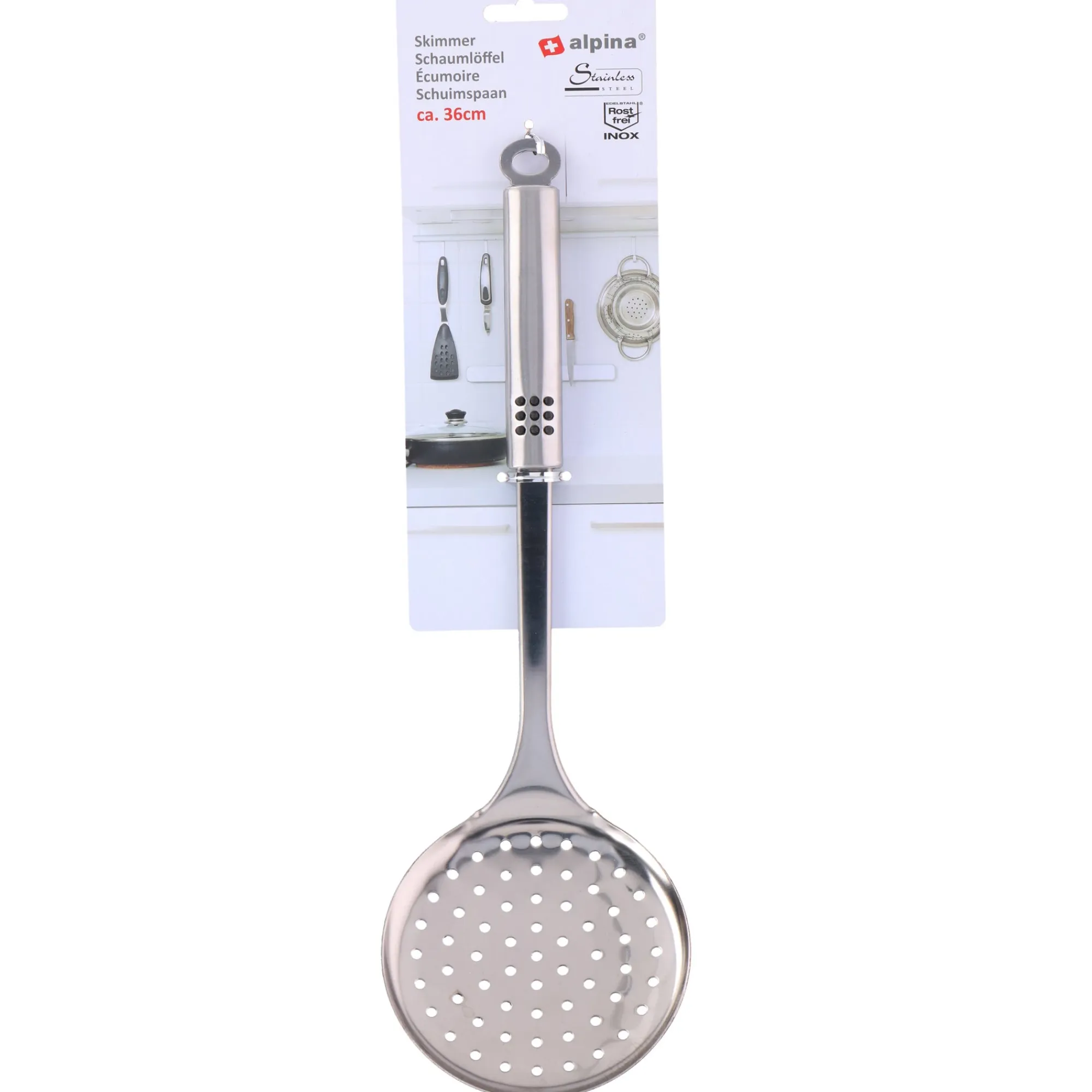 Alpina Koken & Tafelen>Schuimspaan 36 cm RVS