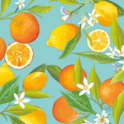 Duni Koken & Tafelen>Servet 33 x 33 cm lemon tree 20st