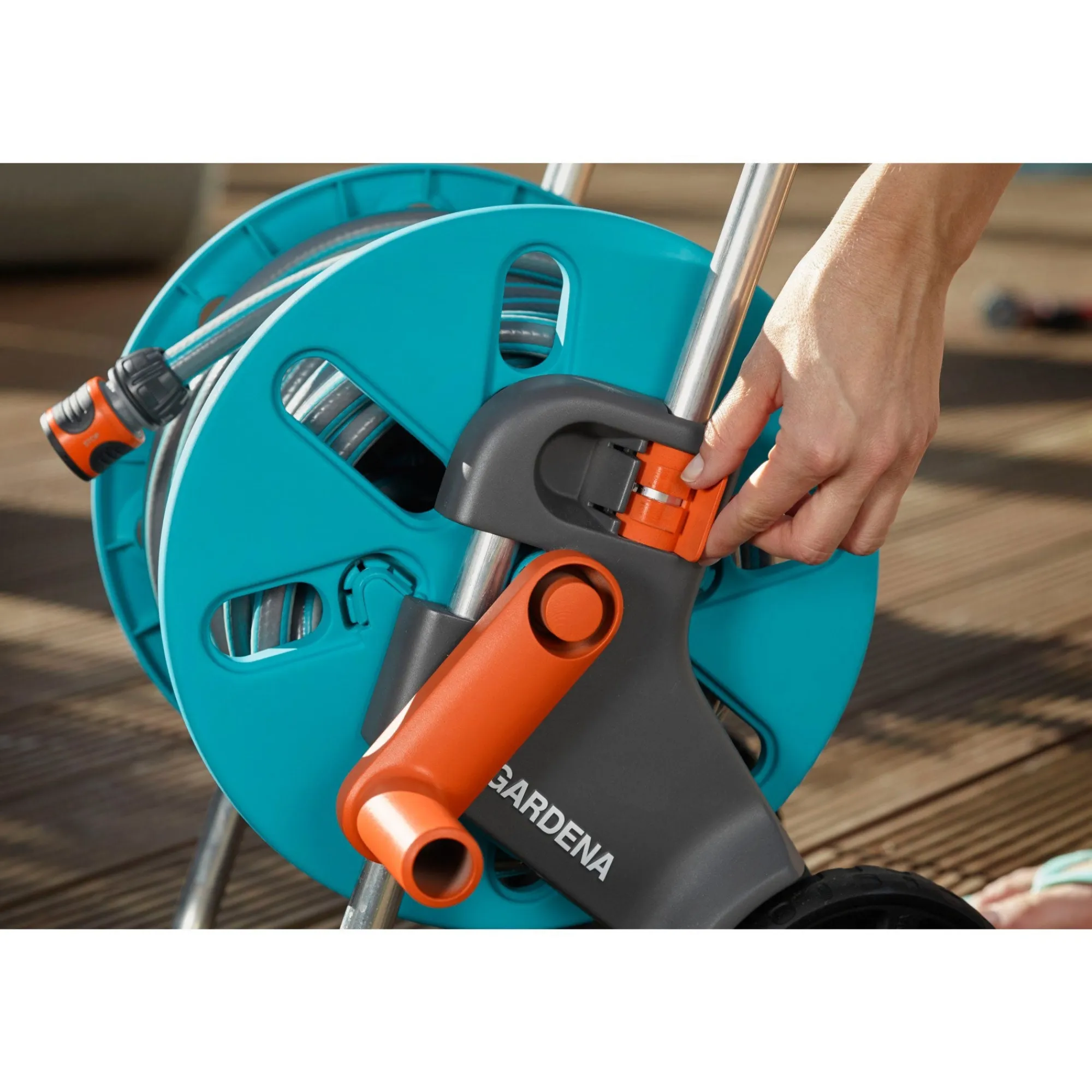 Gardena Pompen En Sproeien>Slangenwagen aquaroll S 18502 set