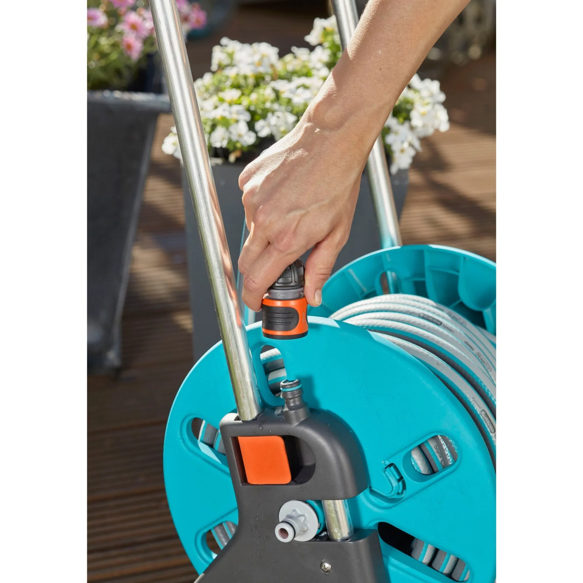 Gardena Pompen En Sproeien>Slangenwagen aquaroll S 18502 set