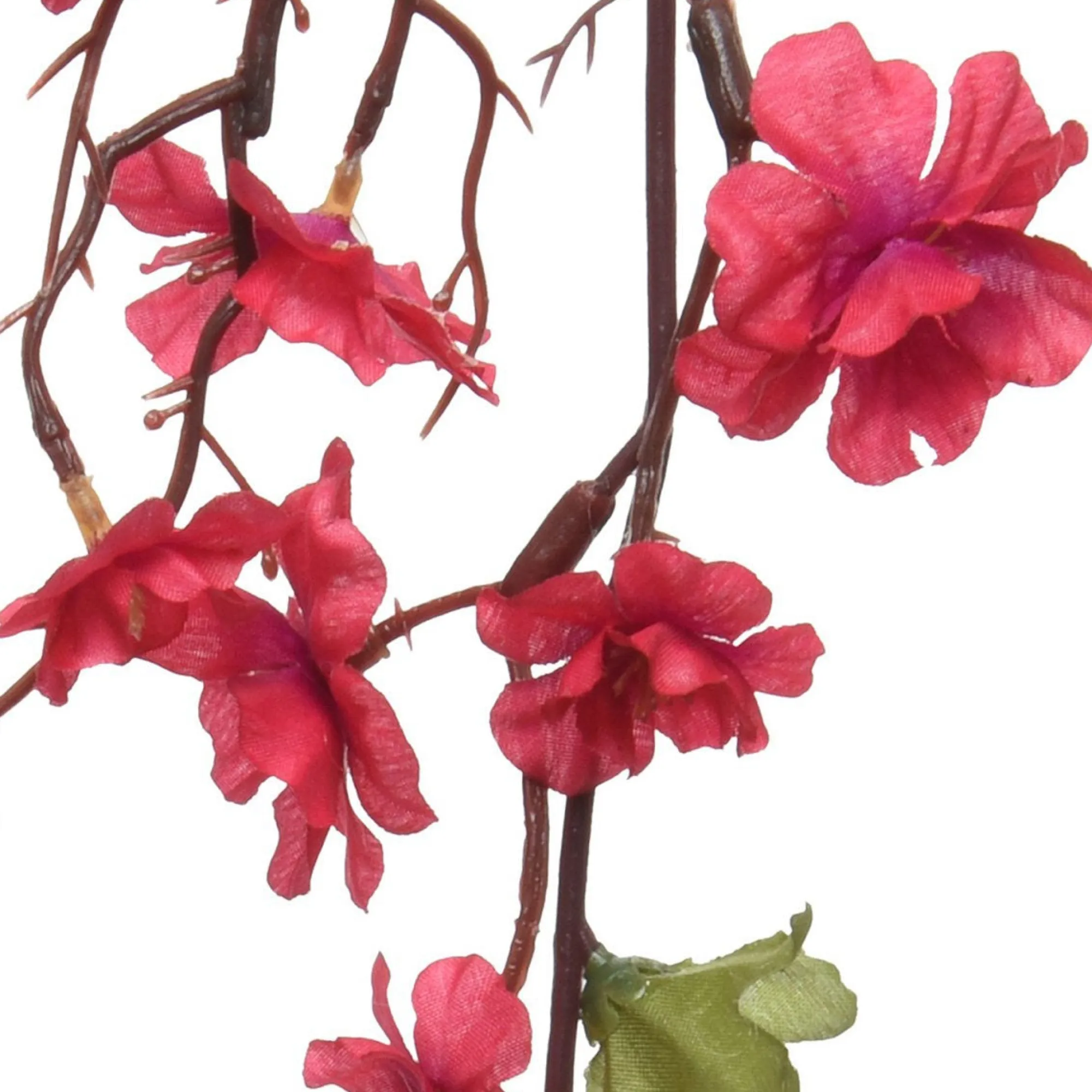 Everlands Kunstplanten En Kunstbloemen>Slinger bloesem rood 187 cm