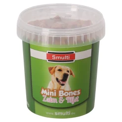 Smulti Hondensnacks>Snack bone zalm + rijst 500G