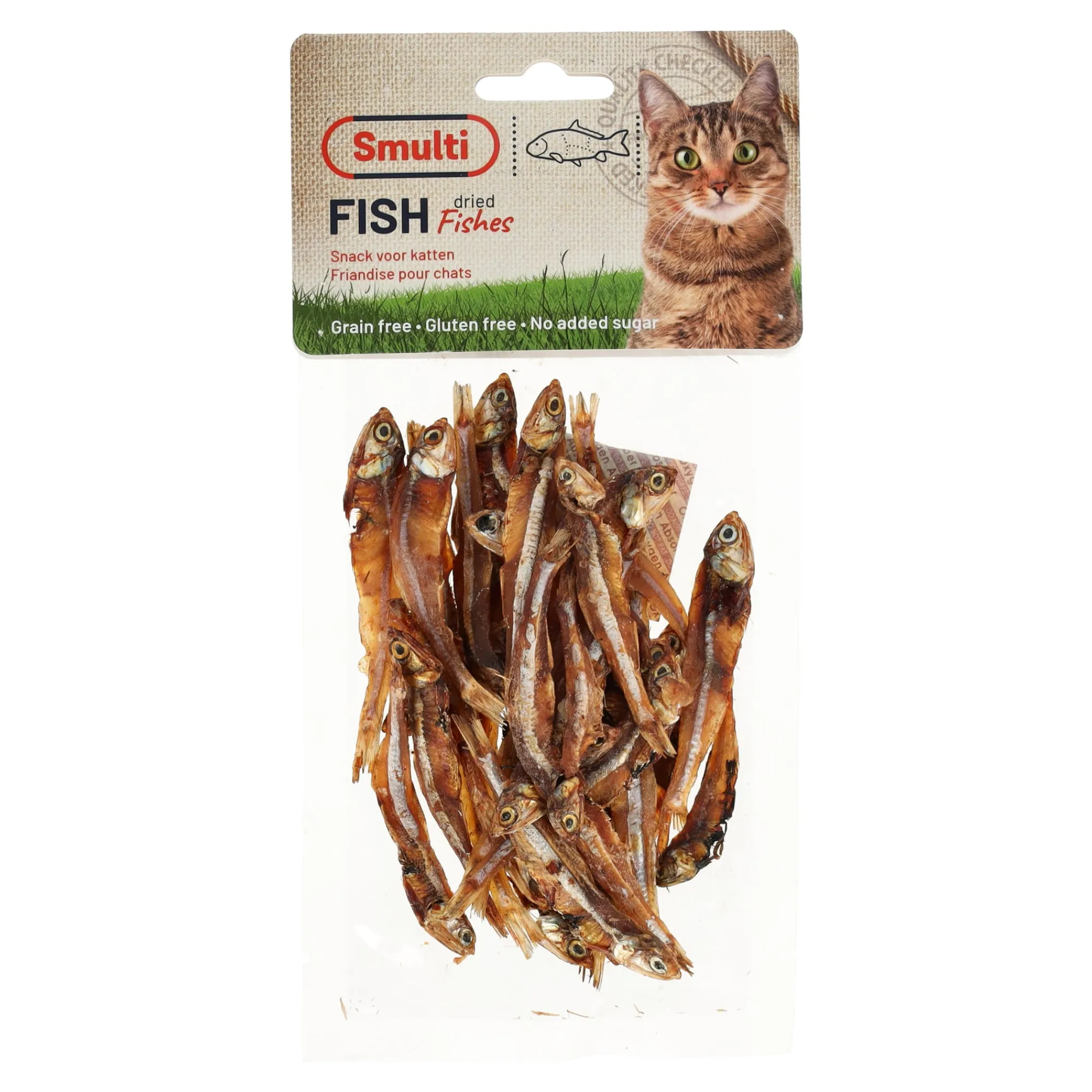 Smulti Kattensnoepjes>Snack K gedroogde vis 50g