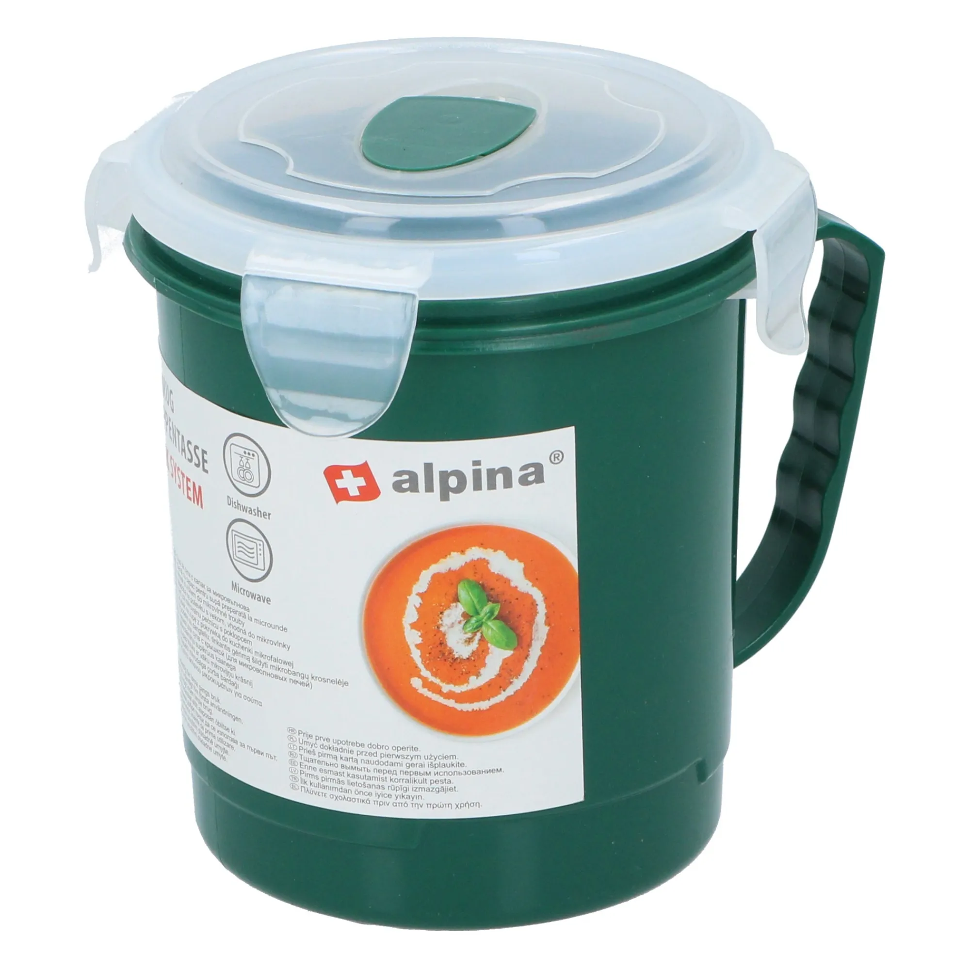 Alpina Opbergen>Soepbeker 600ml assorti