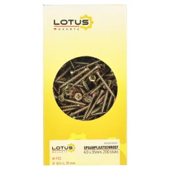 Lotus Bouw>Spaanplaatschroef 4,0 x 3 5mm 200st