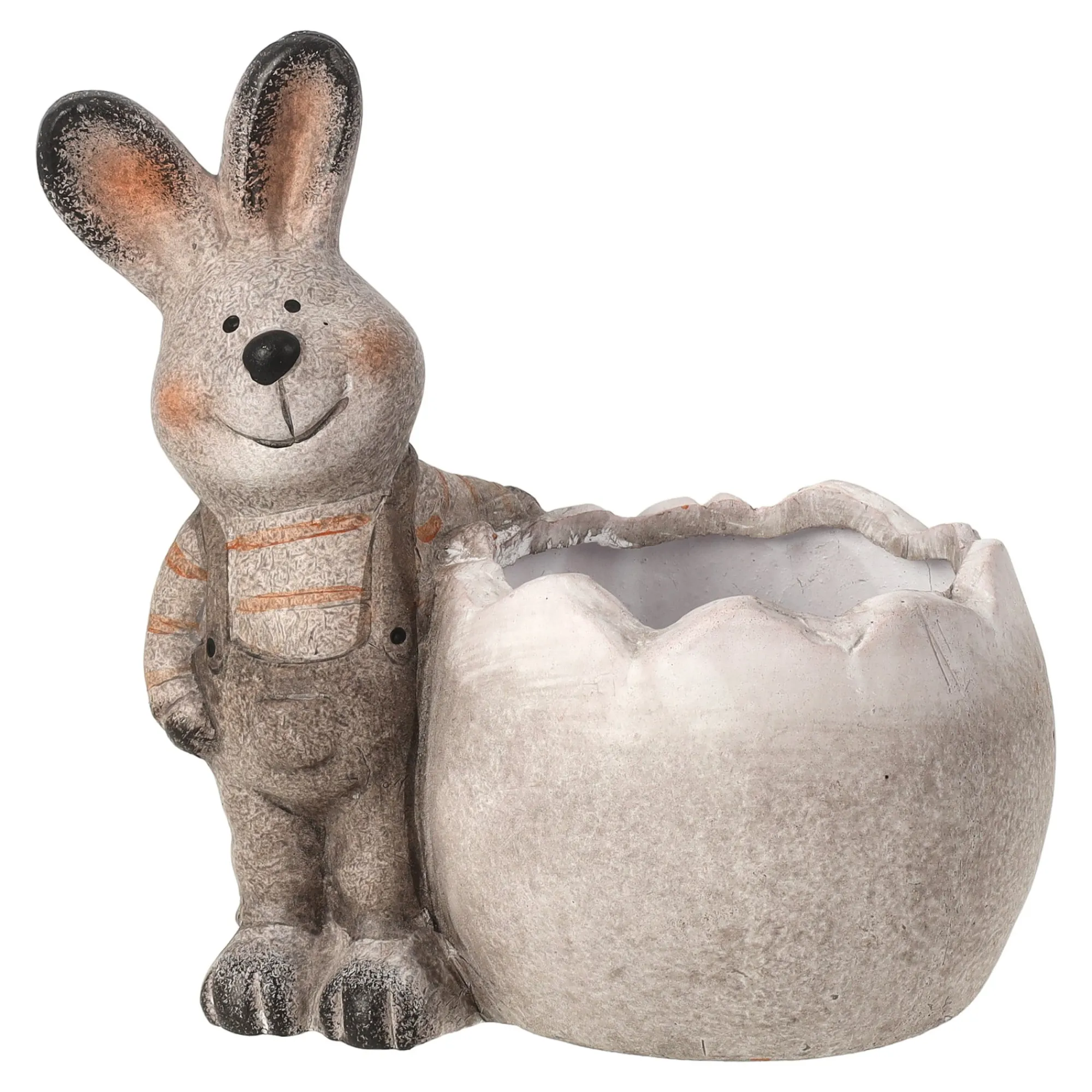 Van Cranenbroek Pasen|Vazen En Potten>Staand konijn met pot 17cm 2 assorti