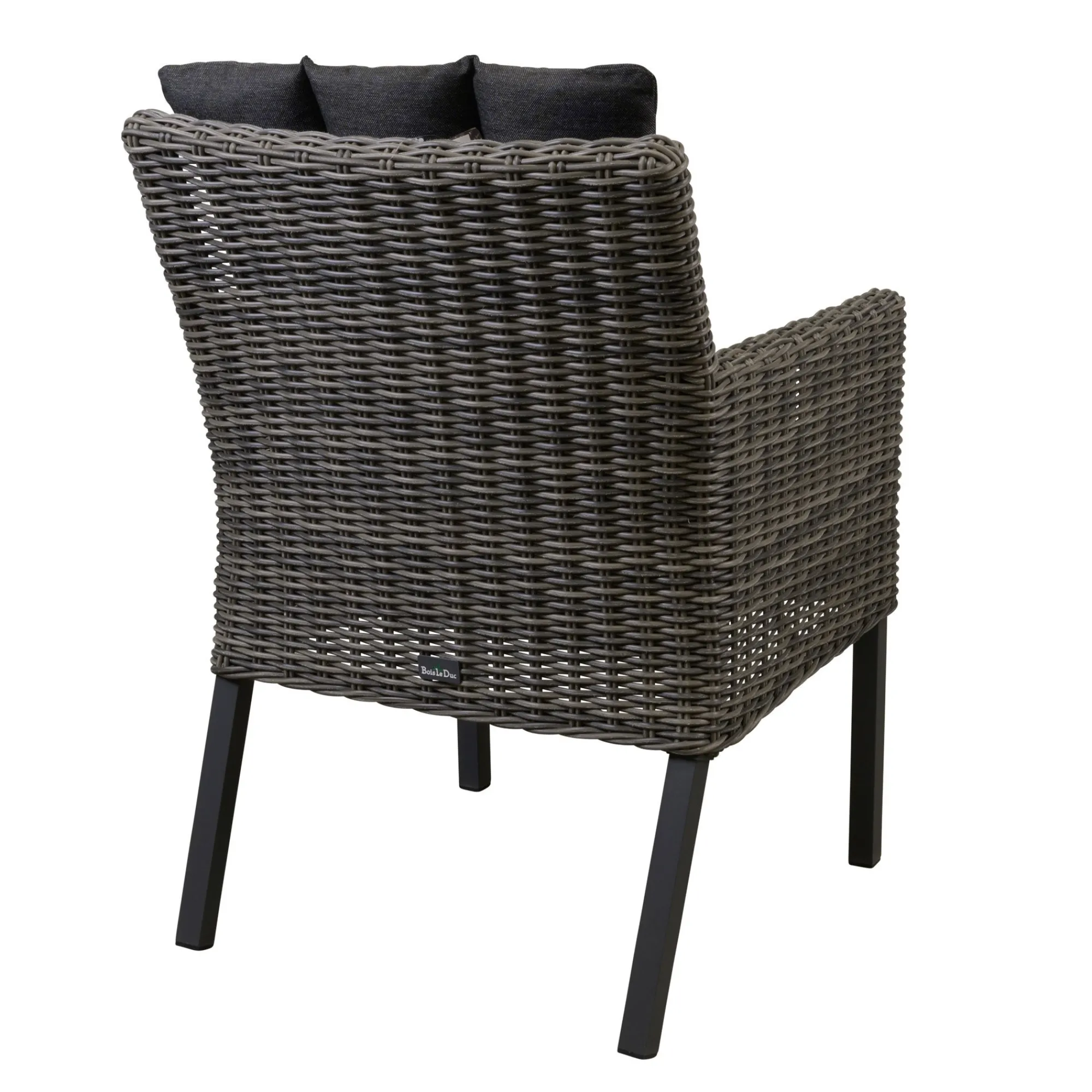 Bois le Duc Tuinstoelen>Stoel Deconta willow grey met kussen