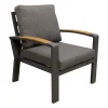 Bois le Duc Tuinstoelen|Loungesets>Stoel Foxton Antraciet