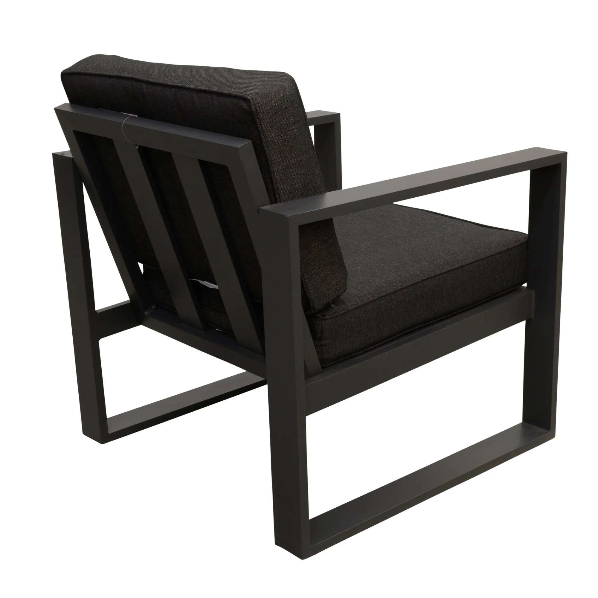 Bois le Duc Loungesets>Stoel Lucito antraciet met kussen