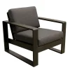 Bois le Duc Tuinstoelen|Loungesets>Stoel Malviza antraciet met kussens