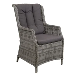 Bois le Duc Tuinstoelen>Stoel Manuli willow grey met kussen
