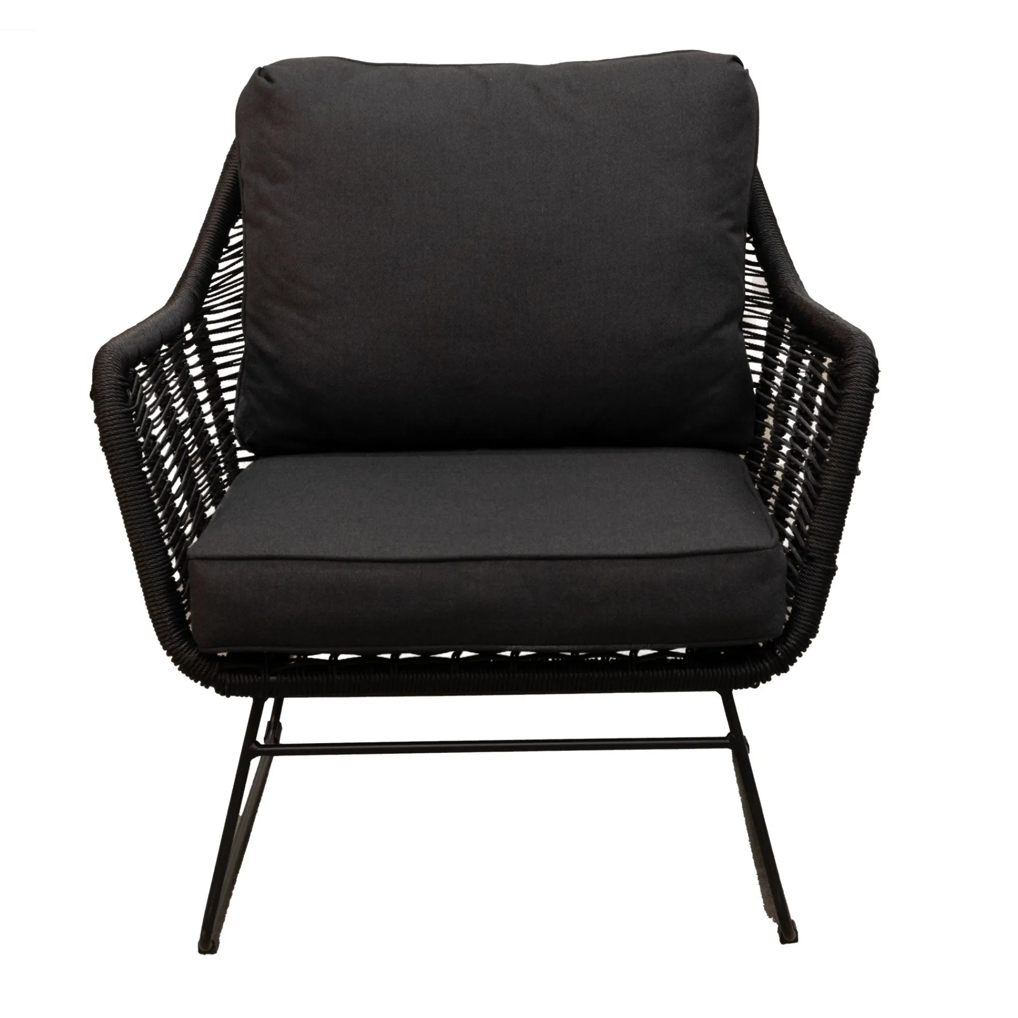 Bois le Duc Tuinstoelen>Stoel Mezzavia zwart met kussens