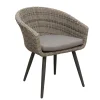 Bois le Duc Tuinstoelen>Stoel Pastura white grey met kussen