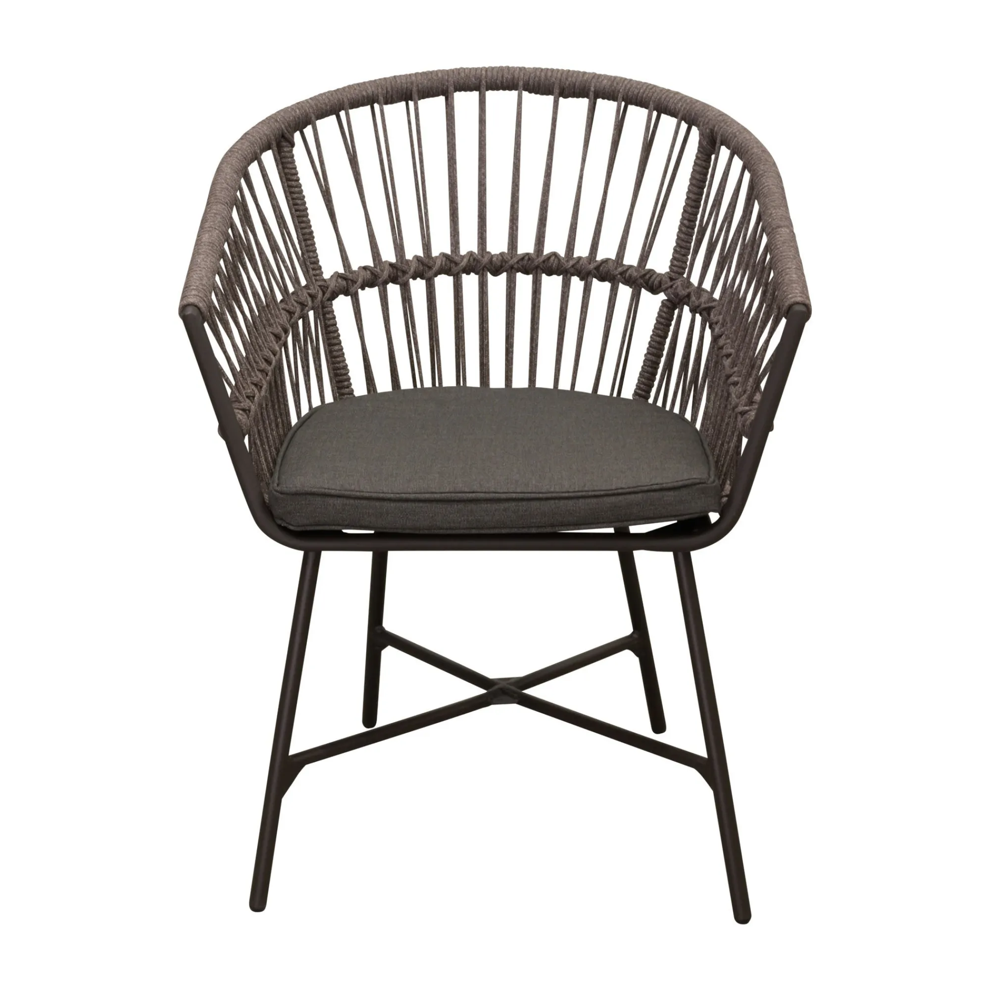 Bois le Duc Tuinstoelen>Stoel Pirella antraciet met kussen