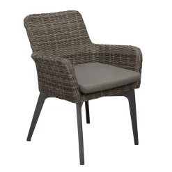 Bois le Duc Tuinstoelen>Stoel Retosi willow grey met kussen