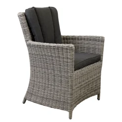 Bois le Duc Tuinstoelen>Stoel Sauro white grey met kussen