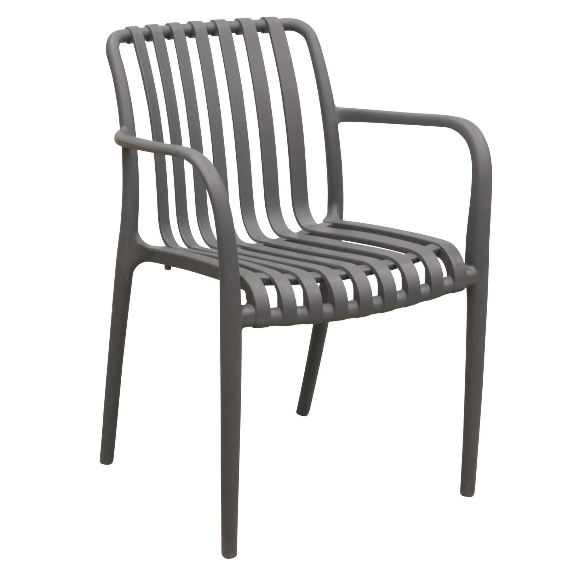 Bois le Duc Tuinstoelen>Stoel stapel Piolo antraciet