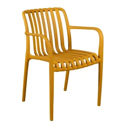 Bois le Duc Tuinstoelen>Stoel stapel Piolo oker