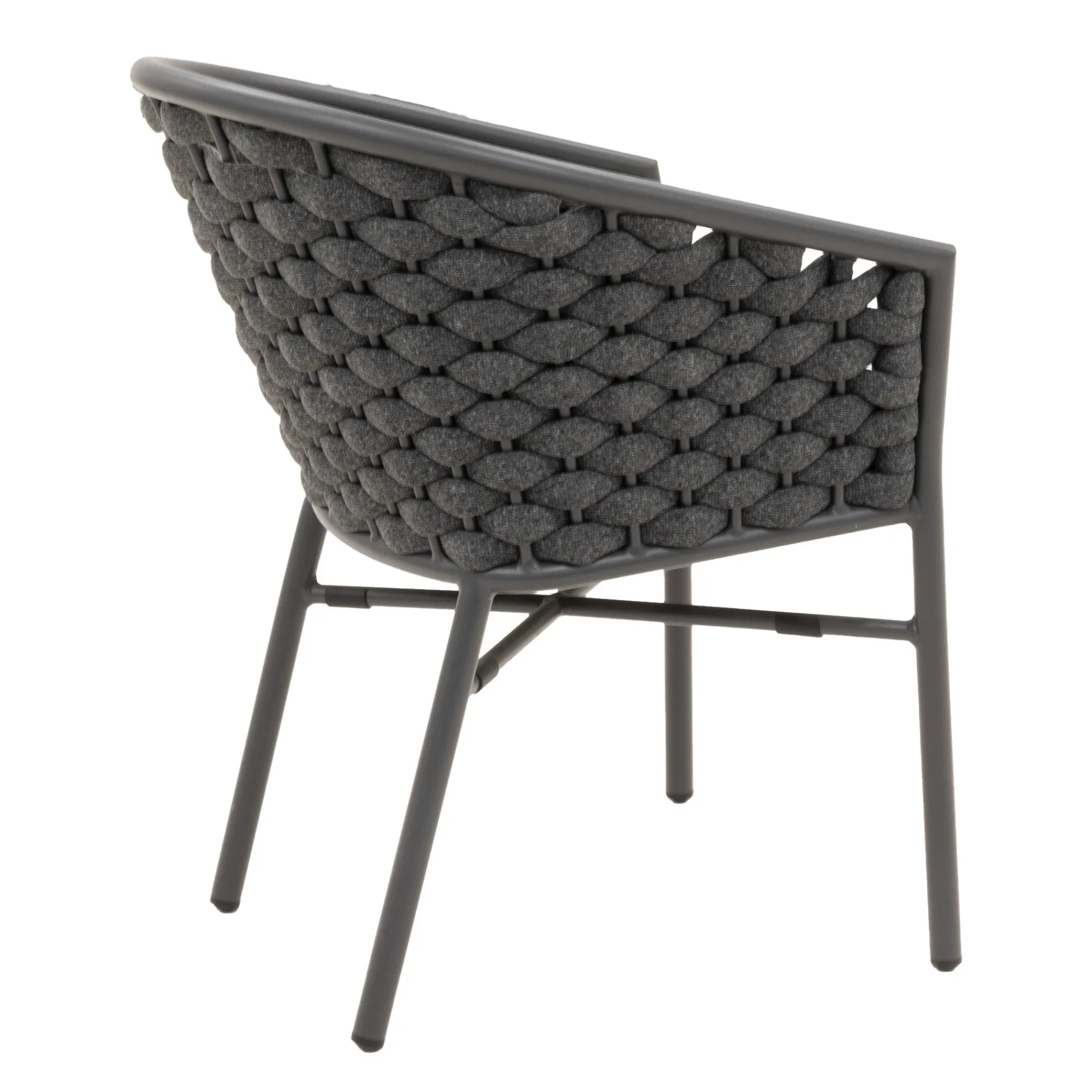 Bois le Duc Tuinstoelen>Stoel Stapel Serina antraciet met kussen