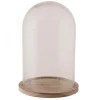 Natural Collections Woondecoratie|Kunstplanten En Kunstbloemen>Stolp glas met voet 17 x 25 cm