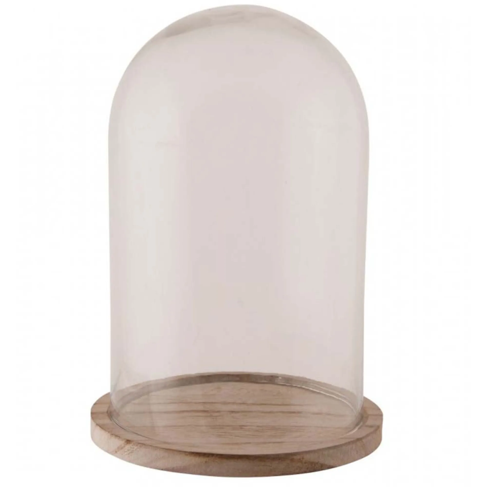 Natural Collections Woondecoratie|Kunstplanten En Kunstbloemen>Stolp glas met voet 17 x 25 cm