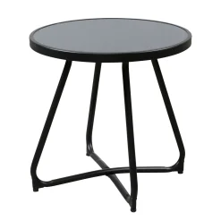 Bois le Duc Tuintafels>Tafel bijzet Talone 52cm zwart