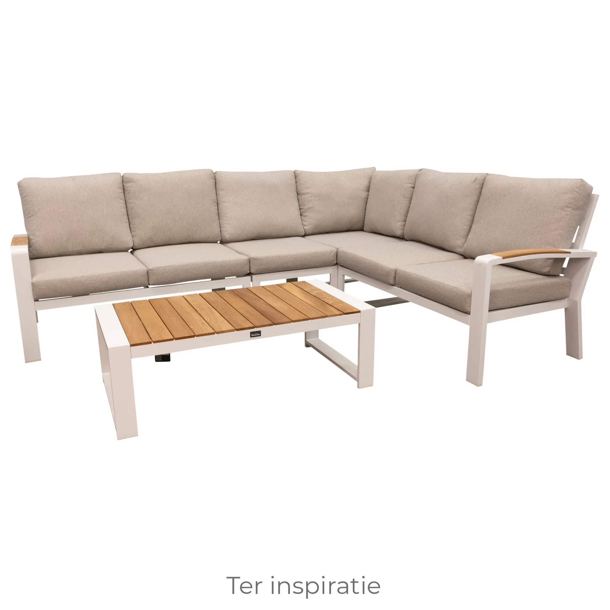 Bois le Duc Tuintafels|Loungesets>Tafel Foxton 116x60cm wit