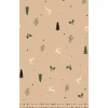 Duni Kerstdecoratie>Tafelkleed cel 138 x 220 cm Natural Yuletid