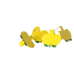 Decoris Koken & Tafelen|Woondecoratie>Tafelkleedklem citrus 4st.
