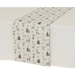 Decoris Kerstdecoratie>Tafelloper 150 x 30 cm zand