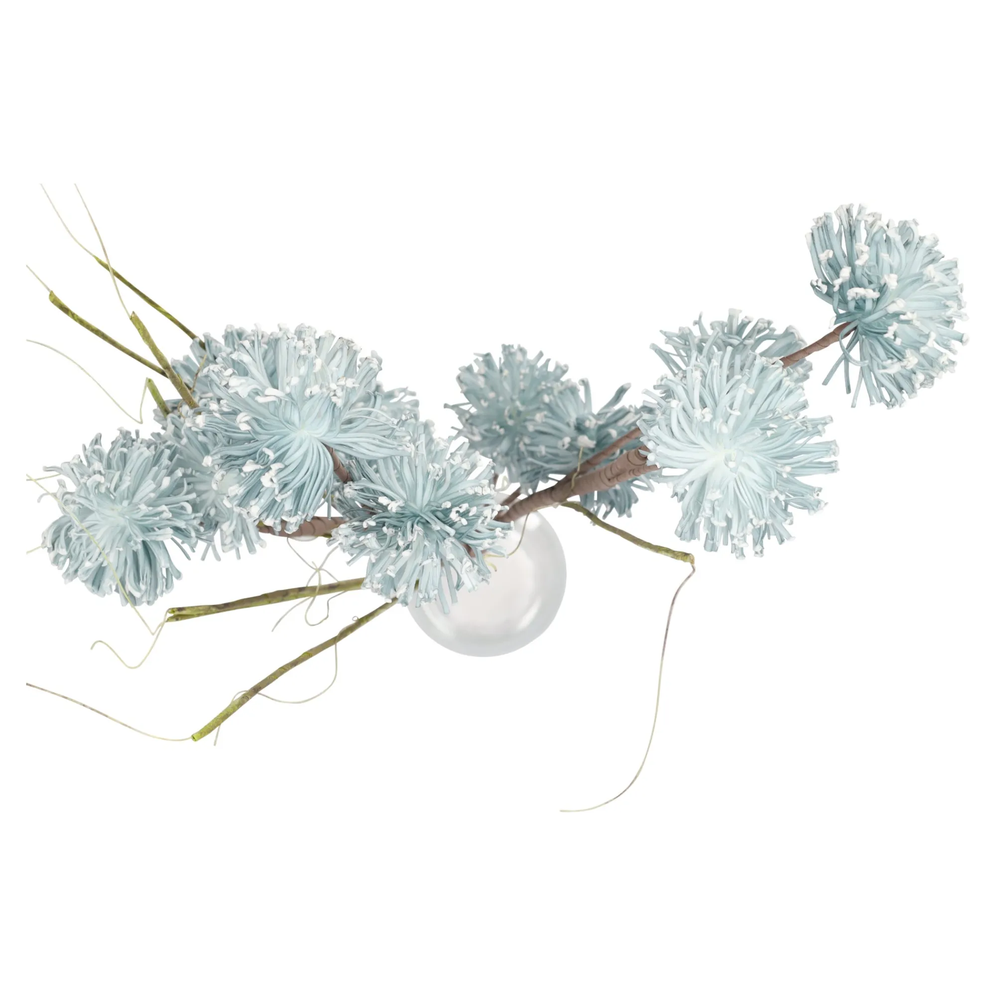 O'malley Kunstplanten En Kunstbloemen>Tak bloem 110 cm blauw
