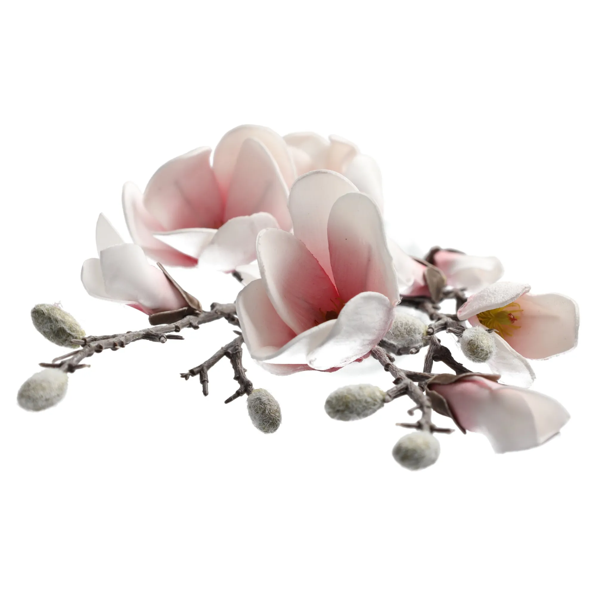 O'malley Kunstplanten En Kunstbloemen>Tak magnolia katje roze 87 cm
