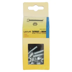 Lotus Bouw>Tapbout met moer M6 x 25 mm 13st.