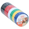 Black&Decker Bouw>Tape isolatie 18mmx5m 8st assorti Black+Decker