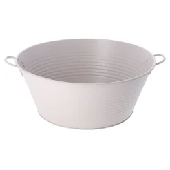 Woondecoratie>Teil hoog zink 23 cm mat taupe