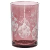 Kerstdecoratie>Theelichthouder glas kerstbal 12 x 18 cm