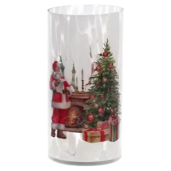 Kerstdecoratie>Theelichthouder kerstman