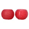 Natural Collections Kaarsen>Theelichthouder van glas rood 10 x 10 x 8 cm