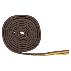 Westham Woondecoratie>Tochtstrip D rubber 6 meter bruin