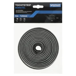 Westham Woondecoratie>Tochtstrip zelfklevend met borstel 7 x 5 mm