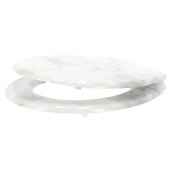 Van Cranenbroek Badkameraccessoires>Toiletbril print marmer wit