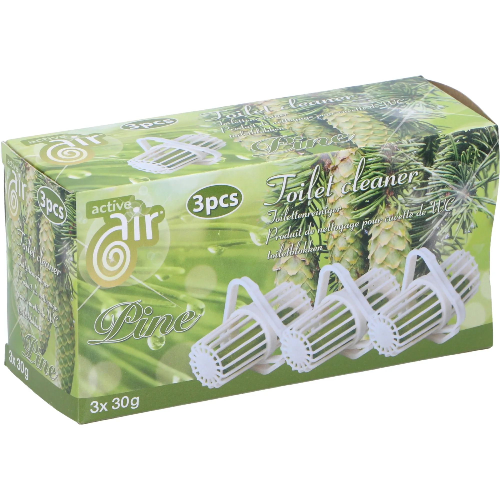 Active Air Schoonmaken>Toiletreiniger 3x30g assorti