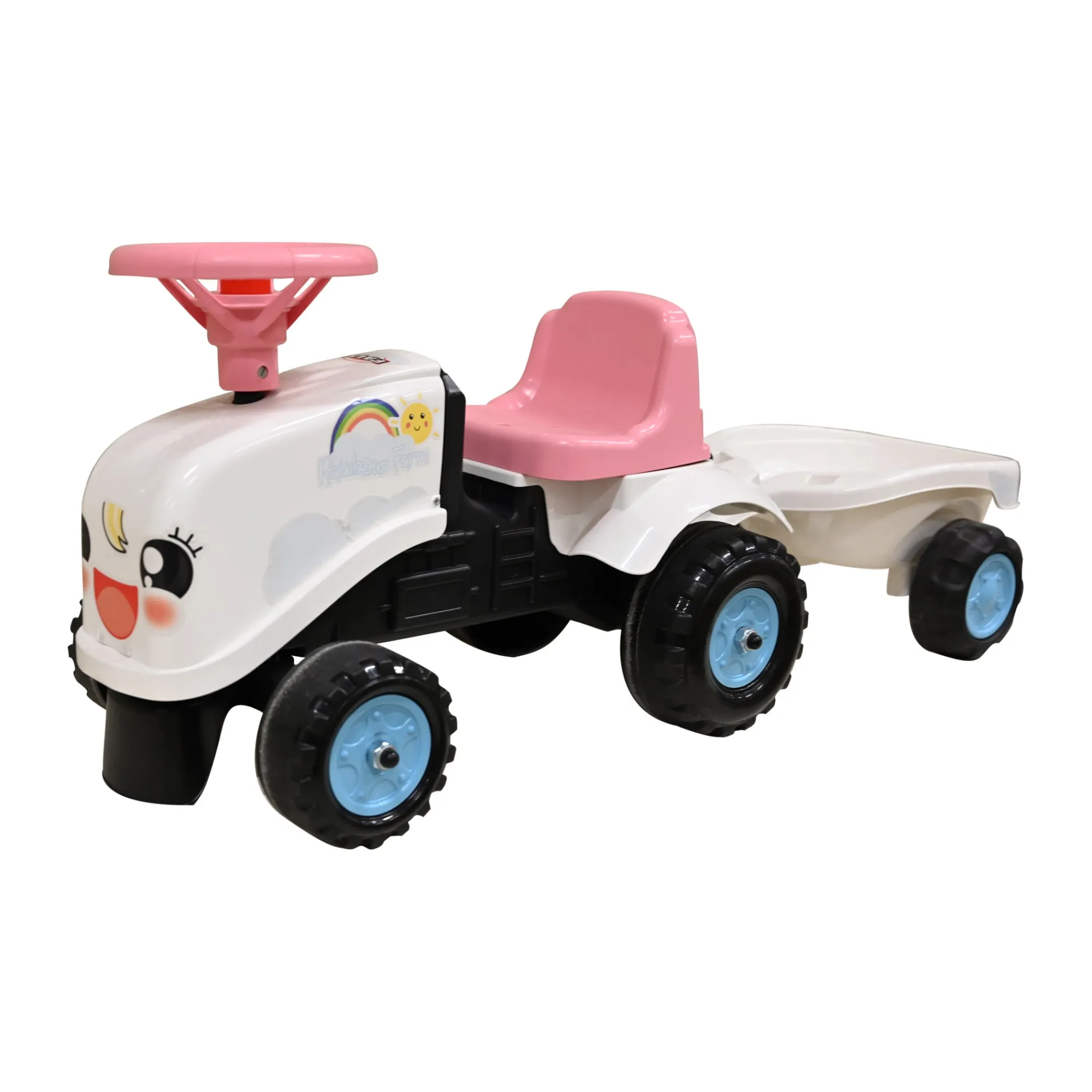 Falk Rijdend Speelgoed>Tractor met aanhanger Rainbow