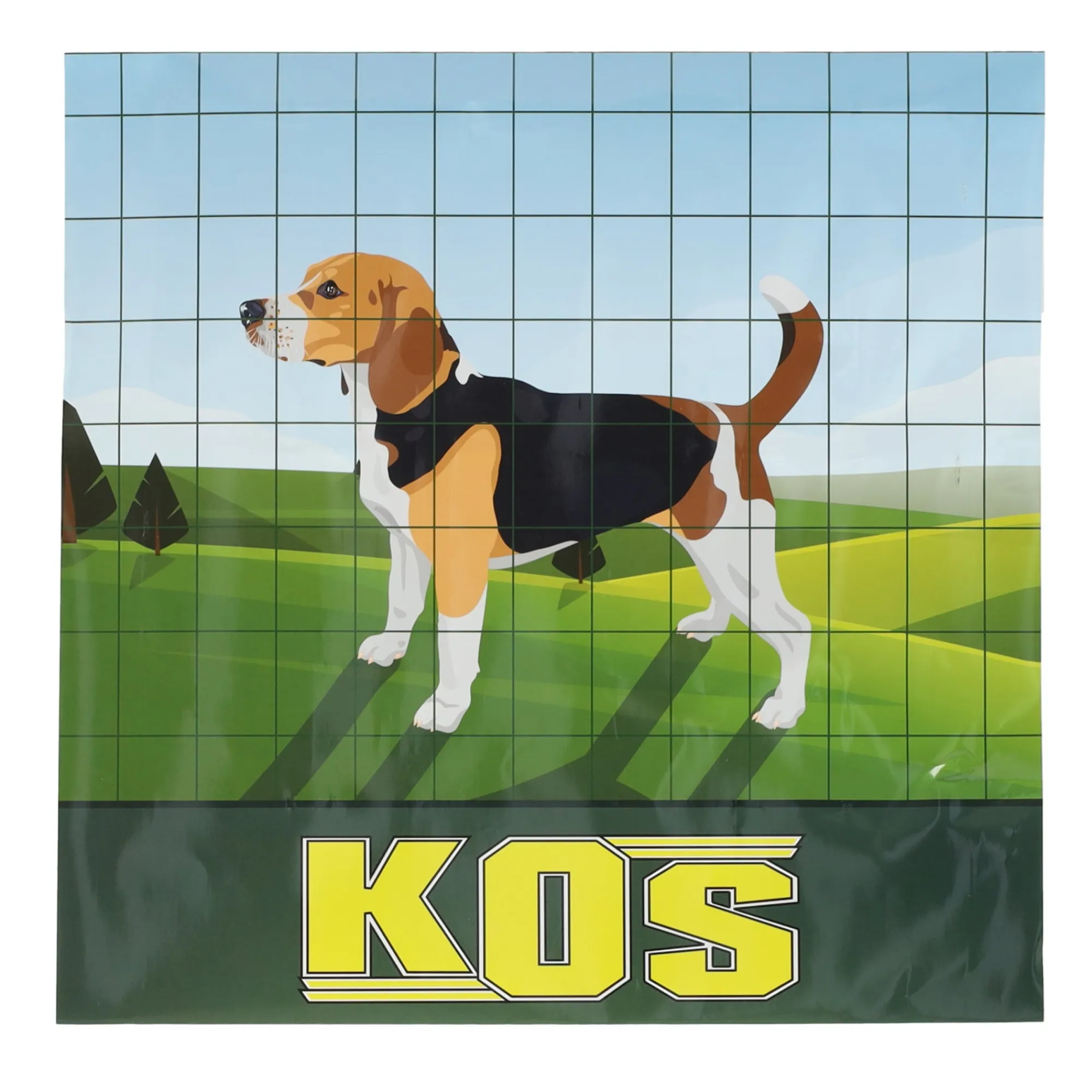 Kos Afrastering>Tuingaas 100x75 H60 25M groen