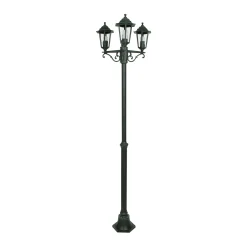 Diamant Buitenverlichting|Buitenverlichting>Tuinpaal Bologna Hoogte 200 cm 3 lamps