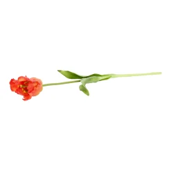 Kunstplanten En Kunstbloemen>Tulp papegaai real touch 62 cm oranje