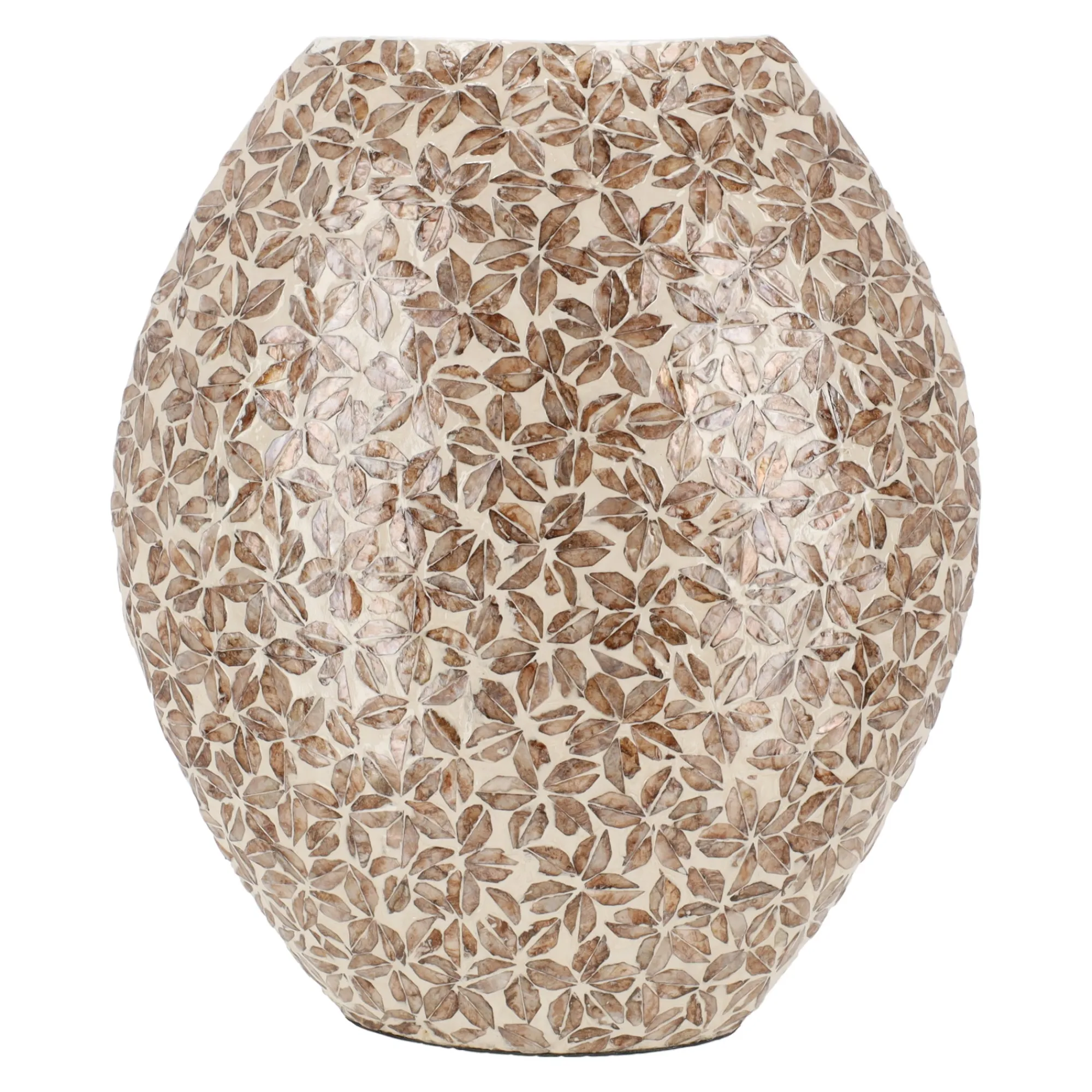Vazen En Potten>Vaas capiz Salesse beige 45 cm