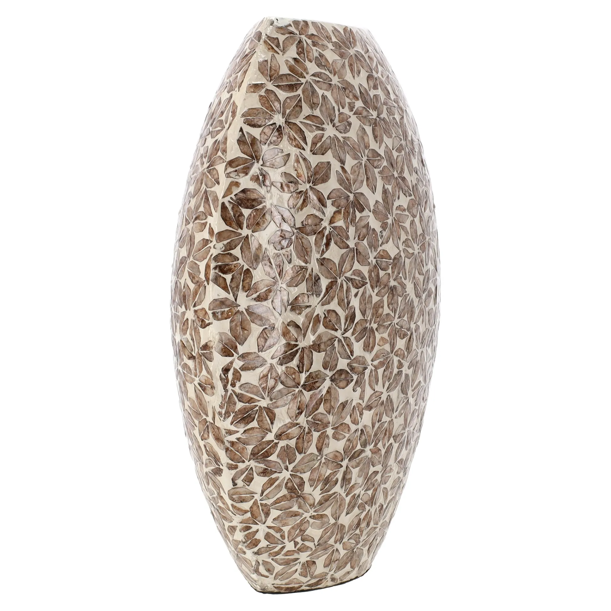Vazen En Potten>Vaas capiz Salesse beige 45 cm